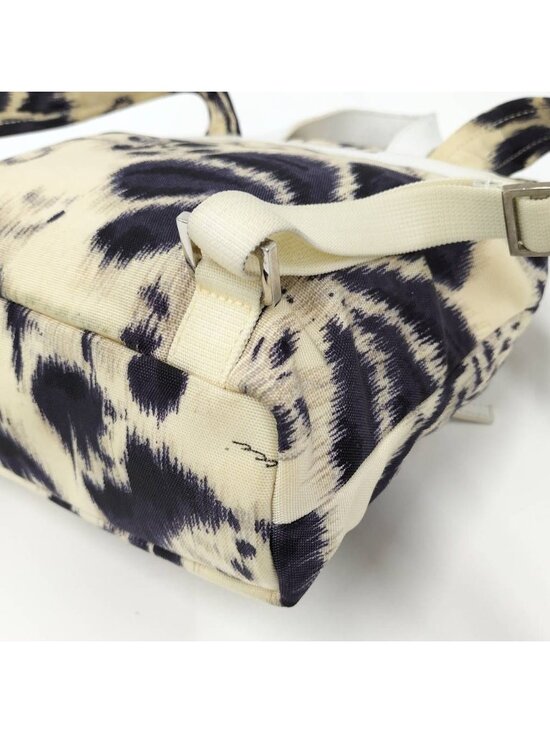 Gucci Backpack Nylon Ivory Navy 003 main image 9